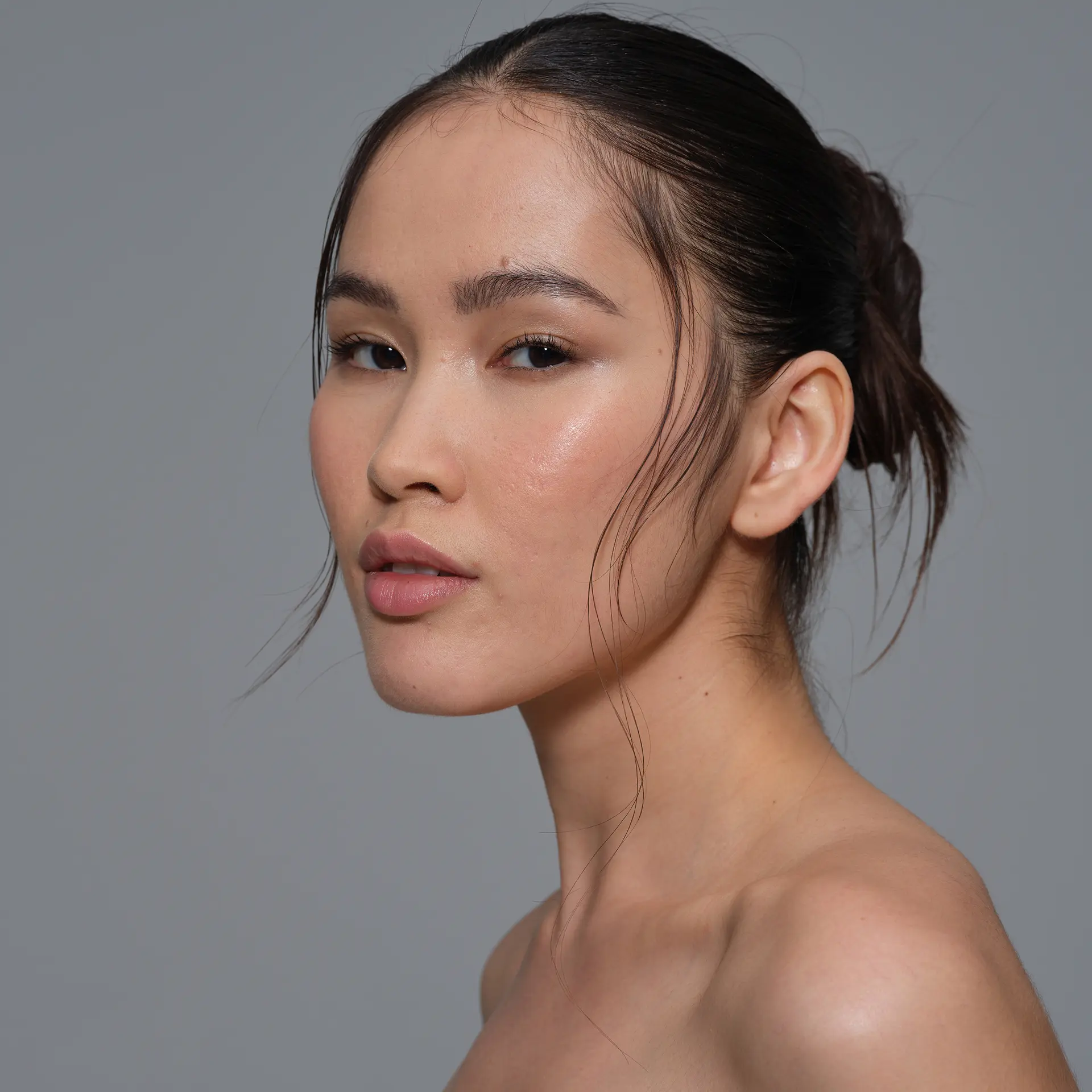 Side view of a model